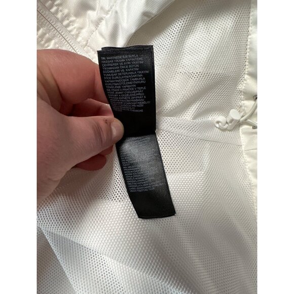 The North Face Mens White Windbreaker Jacket Zip-Up With Hood Size M - Picture 12 of 16